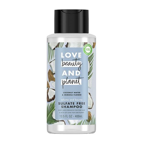 Love Beauty and Planet Volumizing Shampoo  Coconut Water & Mimosa Flower  Sulfate-free  13.5 oz
