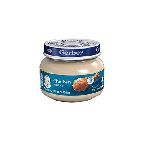 Gerber 2nd Foods Chicken & Gravy Baby Food, 2.5 oz Jar