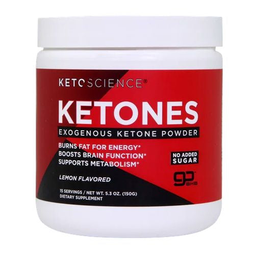 Keto Science Ketone Drink Mix Powder  Lemon  5.3 oz  15 servings