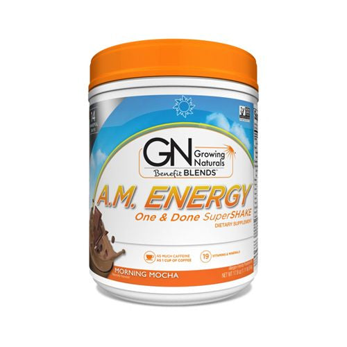 GROWING NATURALS AM Energy Supershake Mocha 1 LB