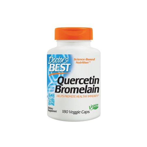 Doctor s Best Quercetin Bromelain  Non-GMO  Vegan  Gluten Free  Soy Free  Immune Support  180 Veggie Caps