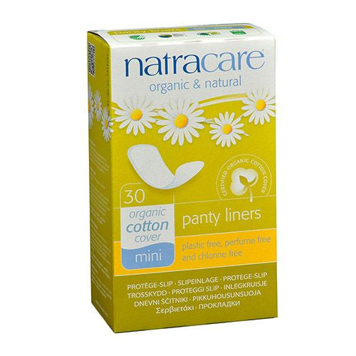 Natracare Natural Panty Liners  Mini  30 Ct