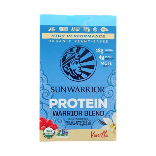 Protein Warrior Blend Vanilla 12 Packets by Sunwarrior