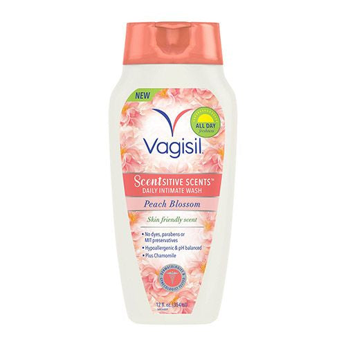 Vagisil Sensitive Scents Feminine Wash  Peach Blossom Scent  12 oz
