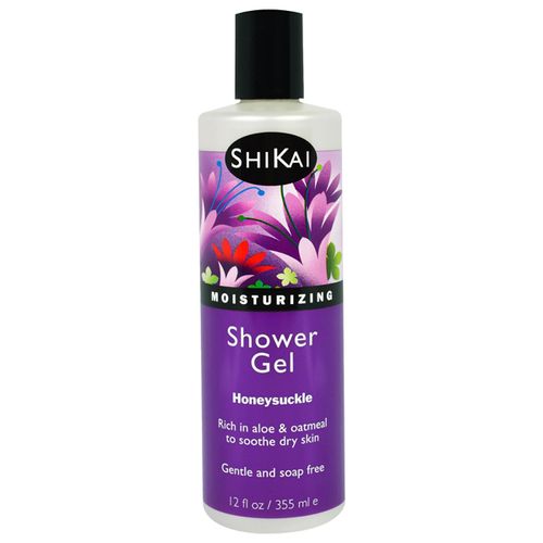 Shikai Moisturizing Shower Gel, Honeysuckle - 12 Oz