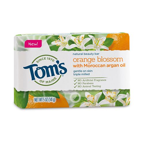 Tom s of Maine Natural Bar Soap  Orange Blossom with Moroccan Argan Oil  5 oz