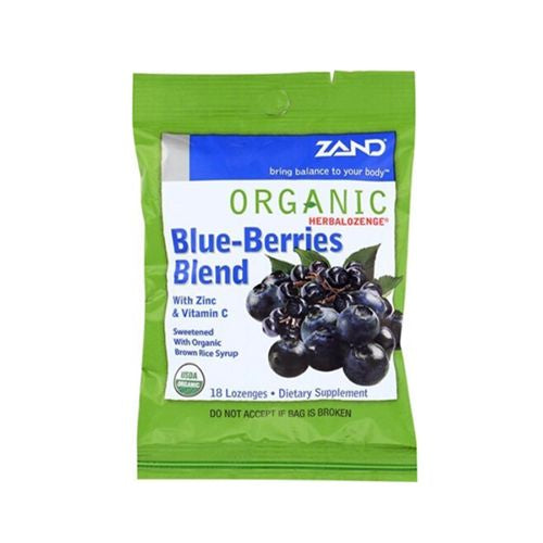 Zand Organic HerbaLozenge  Blue-Berries Blend  18 Ct