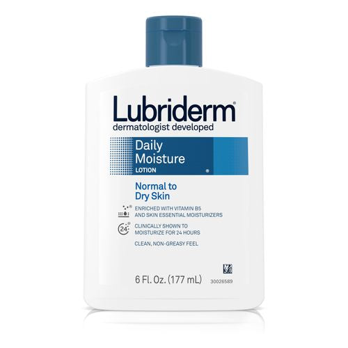 Lubriderm Daily Hydrating Body Lotion for dry skin with Pro-Vitamin B5  6 fl. oz