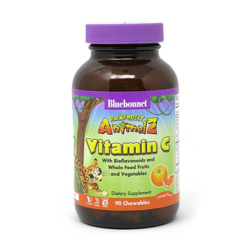 Bluebonnet Nutrition - Animalz Vitamin C Natural Orange Flavor - 90 Chewables