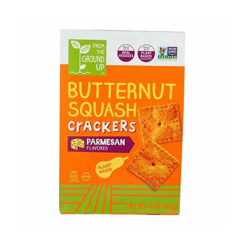 Real Food From The Ground Up Butternut Squash Parmesan Crackers, 4 oz box