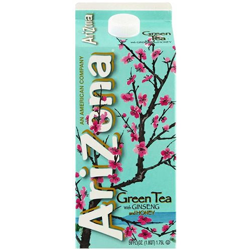 Arizona With Ginseng And Honey Green Tea, 59 Fl. Oz.