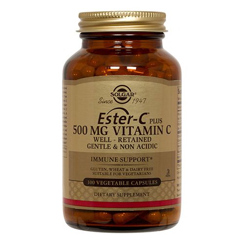 Solgar Ester-C Plus 500 mg Vitamin C Vegetable Capsules  100 Ct
