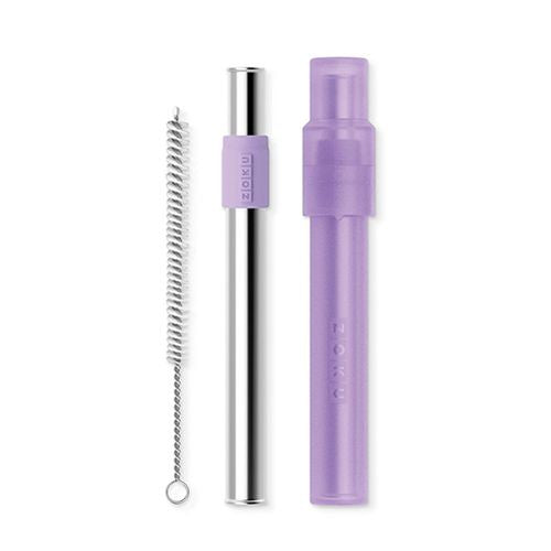 Jumbo Pocket Straw Purple