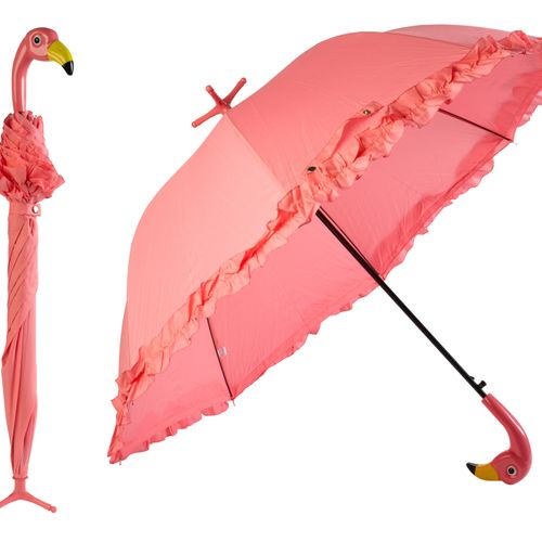 Rain Essentials Umbrella Pink Flamin