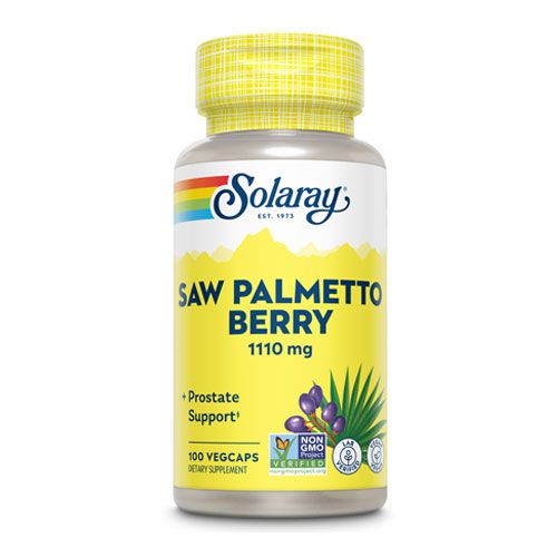 Solaray Organically Grown Saw Palmetto 555 mg - 100 Vegetarian Capsules
