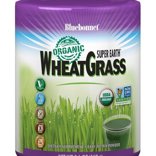 Bluebonnet Super Earth Organic Wheat Grass  5.6 Oz