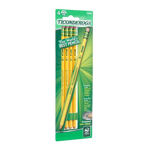 Dixon Ticonderoga Pencils  4/Pkg.