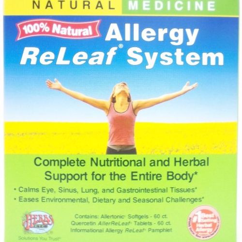 Allergy ReLeaf System - Natural Herbal Dietary Supplement - Safe and Effective Allergy Remedy - Promotes Sinus  Nasal  & Bronchial Health- Non Drowsy - 60 Softgels + 60 Tablets - Herbs Etc