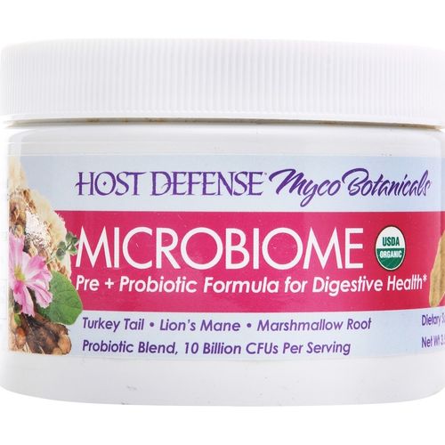 Host Defense  MycoBotanicals Microbiome Powder  Digestive Support with Probiotics and Superfood Mushroom Mycelium  3.5 Oz