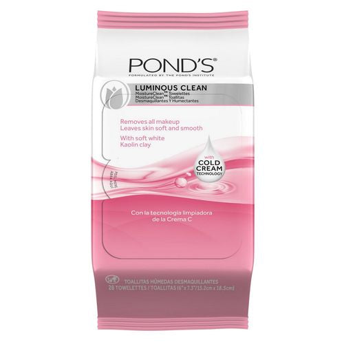 Pond's Moisture Clean Towelettes Luminous Clean 28 ct