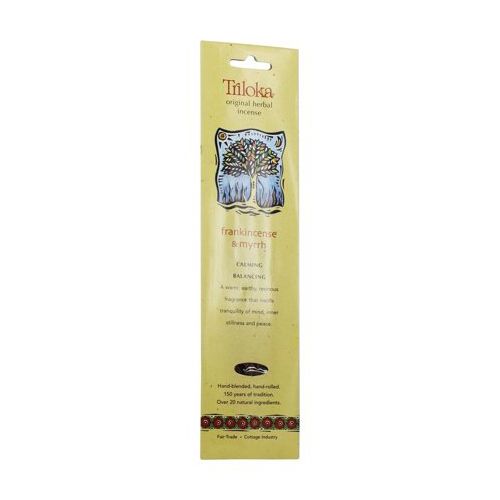 Triloka - Original Herbal Incense Frankincense & Myrrh - 10 Stick(s)