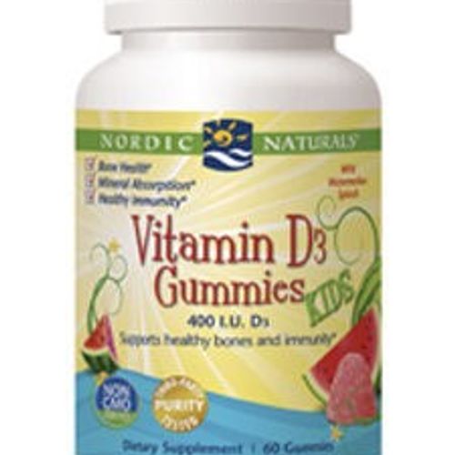 Nordic Naturals Vitamin D3 Gummies Kids  400 IU  Healthy Immunity  60 Ct