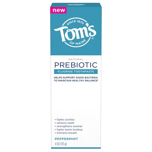 Tom s of Maine Prebiotic Anticavity Toothpaste  Peppermint  4.0oz