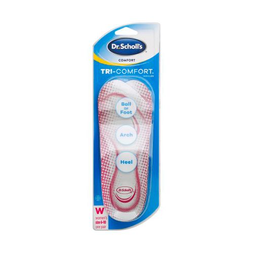 2 Pack Dr. Scholl’s Tri-Comfort Shoe Insoles for Women (6-10) Inserts with FlexiSpring Arch Support