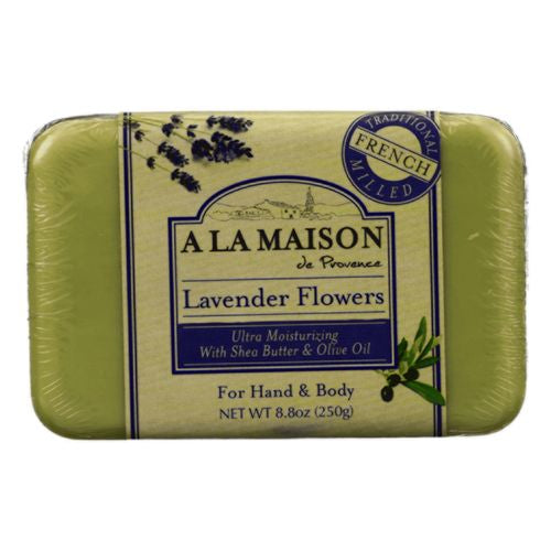 A La Maison Bar So ap Lavender Flowers - 8.8 oz