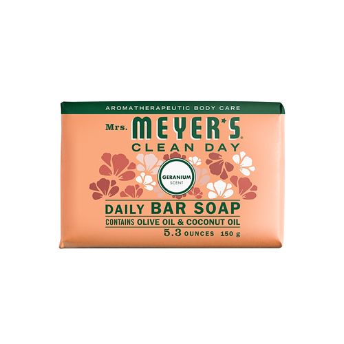 Mrs. Meyer's Clean Day Daily Bar Soap, Geranium, 5.3 oz