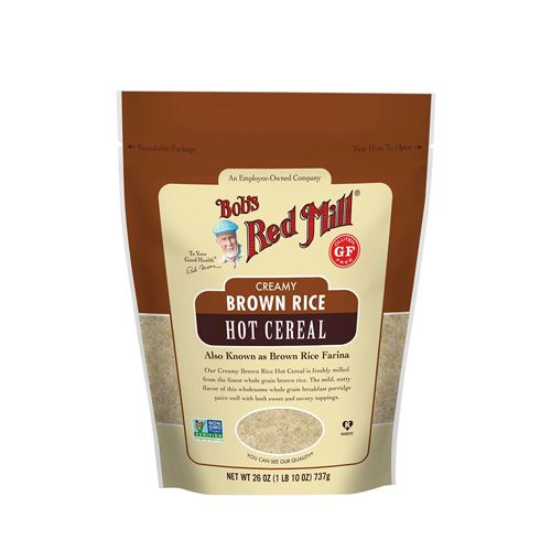 Bob's Red Mill Gluten Free, Creamy Brown Rice Hot Cereal, 26 oz, 4 Pack