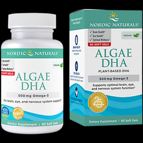 Nordic Naturals Algae DHA - Vegetarian Omega-3 DHA Soft Gels, 90 Count 10/21