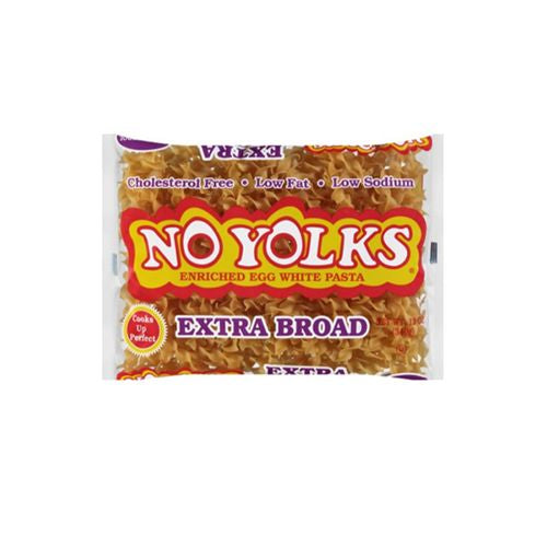 NO YOLKS, EXTRA BROAD ENRICHED EGG WHITE PASTA