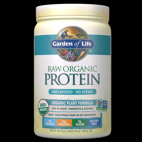 Garden of Life Raw Organic Protein Powder  Unflavored  22g Protein  1.2lb  19.8oz