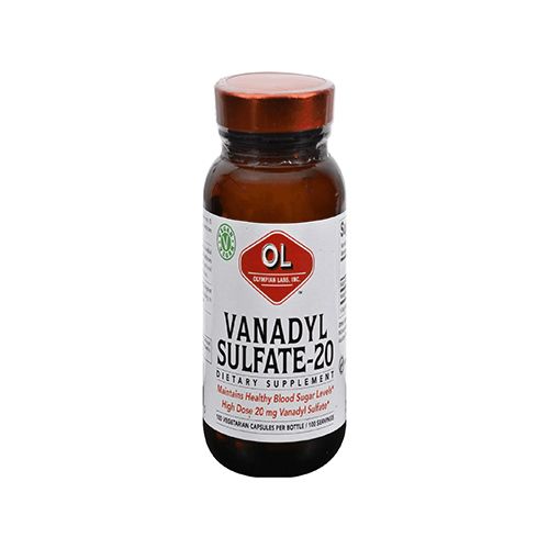 Vanadyl Sulfate-20  100 Vegetarian Capsules  Olympian Labs