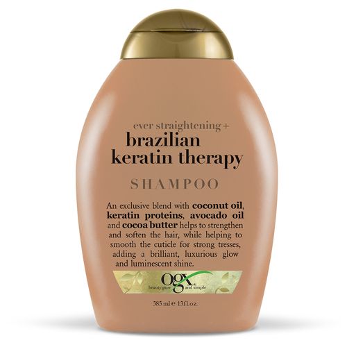 OGX Brazilian Keratin Therapy Moisturizing Daily Shampoo with Coconut  Cocoa Butter & Avocado Oil  13 fl oz