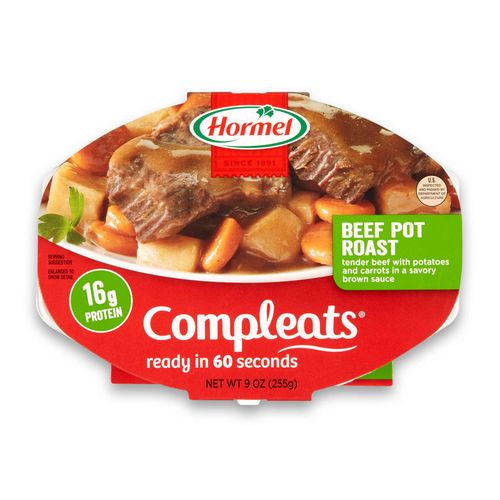 TENDER BEEF WITH POTATOES AND CARROTS IN A SAVORY BROWN SAUCE, BEEF POT ROAST