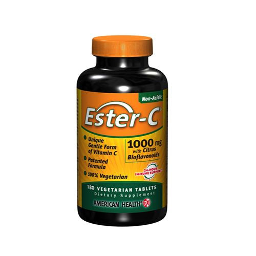American Health Ester-C with Citrus Bioflavonoids 1000 mg Vegetarian Tablets  180 Ct