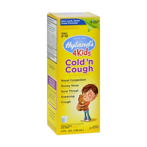 Hyland s Naturals Kids Cold & Cough Relief Liquid  Natural Relief of Common Cold Symptoms  4 Ounces