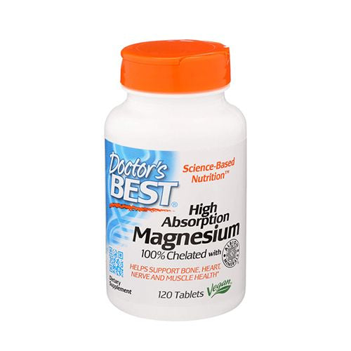 Doctor s Best High Absorption Magnesium 100 mg  120 Tablets