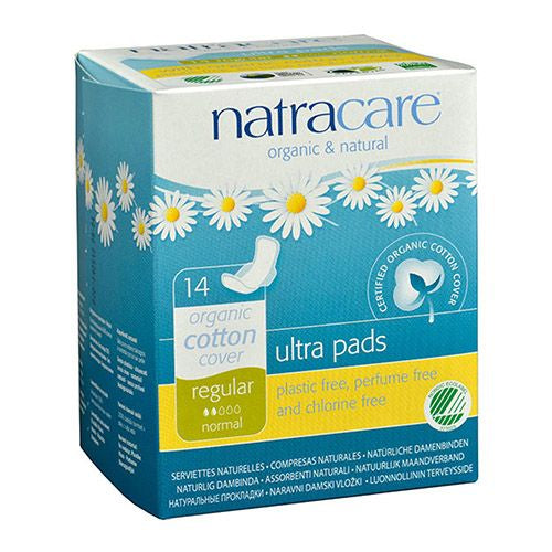 Natracare Natural Ultra Pads with Wings  Regular 14 ea