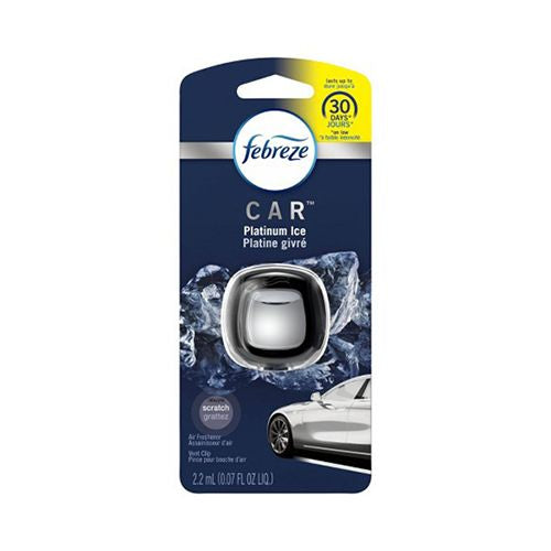 Febreze Car Odor-Eliminating Air Freshener  Platinum Ice  1 ct