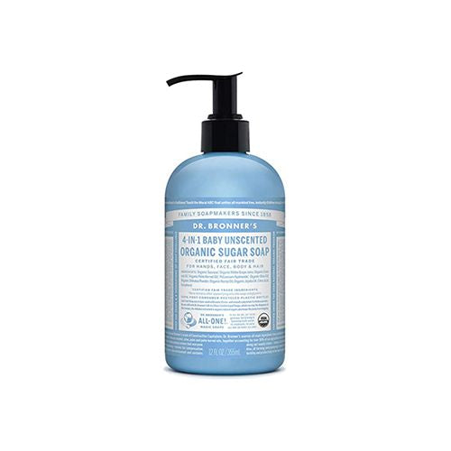 Dr. Bronner s Organic Baby-Unscented Sugar Pump Soap 12oz