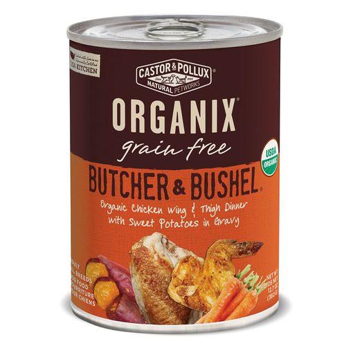 Castor and Pollux Organic Dog Food - Chicken Wing and Thigh - 12.7 oz.