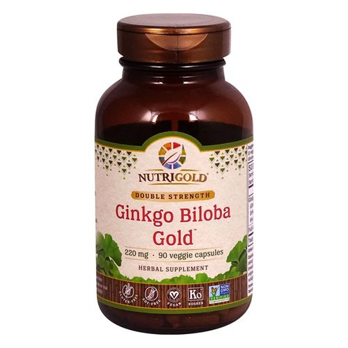 Nutrigold Organic Ginkgo Biloba Gold, 360 Mg, 90 vegan Capsules - The Gold Standard, Non-Gmo, Ginkgo Biloba Extract Supplement, A5-JMED-L3ML