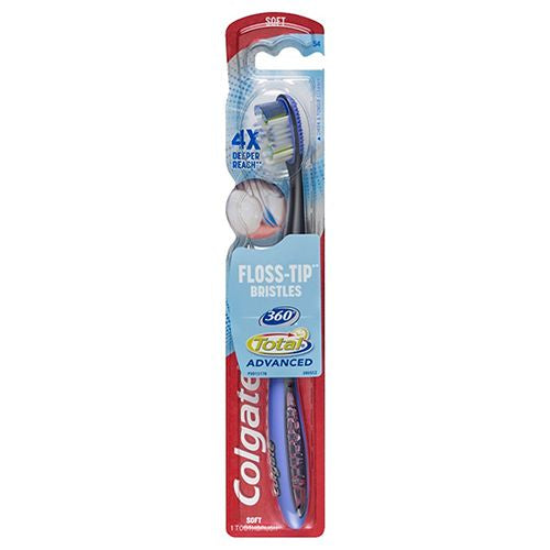 360° Total Advanced Floss-Tip Bristles Toothbrush  Soft