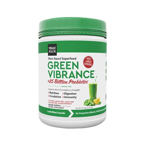 Vibrant Health  Green Vibrance  Vegan Superfood Powder  60 Servings