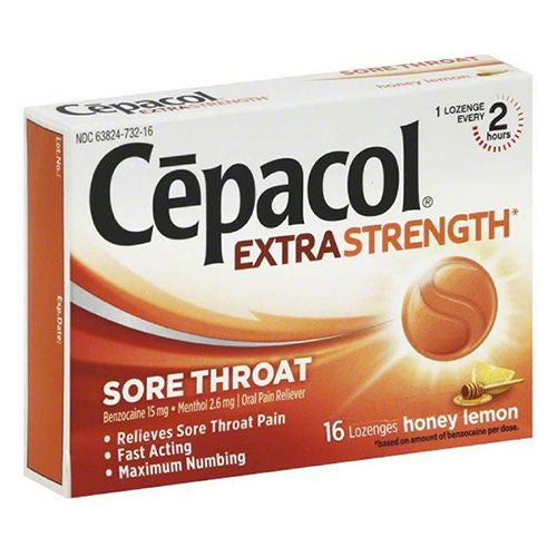 Cepacol Honey Lemon Lozenges -16ct