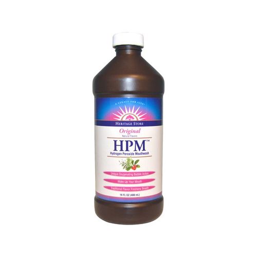 HERITAGE STORE Hydrogen Peroxide Mouthwash  Original  Liquid  Menthol (Btl-Plastic) | 16oz