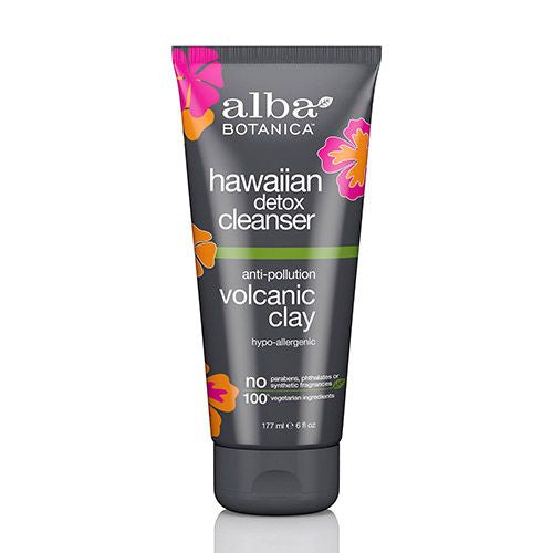 Alba Botanica Hawaiian Detox Anti-Pollution Volcanic Clay Cleanser 6 oz